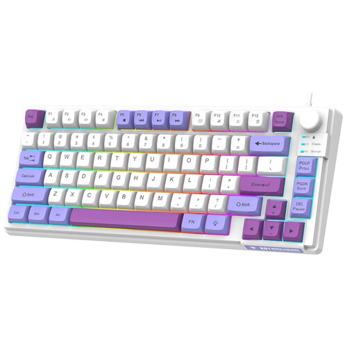 81-Key Backlit Gaming Keyboard 3-Color MDA Height N-Key Rollover 1