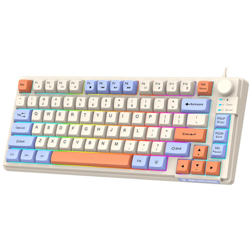 81-Key Backlit Gaming Keyboard 3-Color MDA Height N-Key Rollover 1