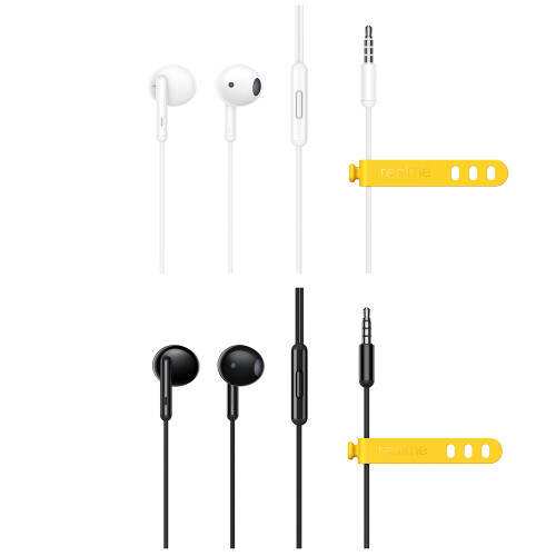 realme Buds Classic 3.5mm Wired Earbuds 1.3m 14.2mm Driver Mic Remote