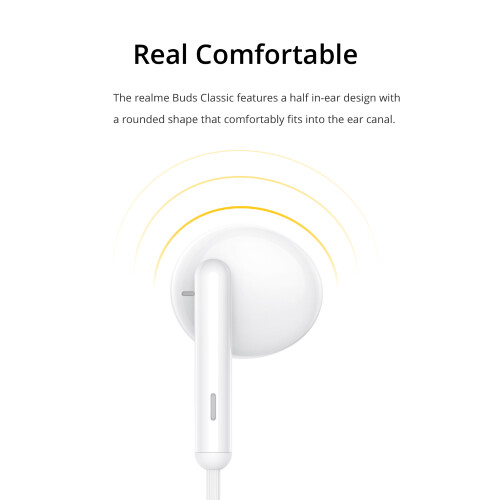 realme Buds Classic 3.5mm Wired Earbuds 1.3m 14.2mm Driver Mic Remote 2