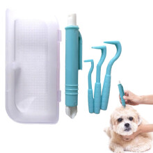 Tick Remover Kit, 4-Piece Tick Remover Set For Cats And Dogs, Blue, Easy Grip Tick Removal Tools, Pet And People Safe