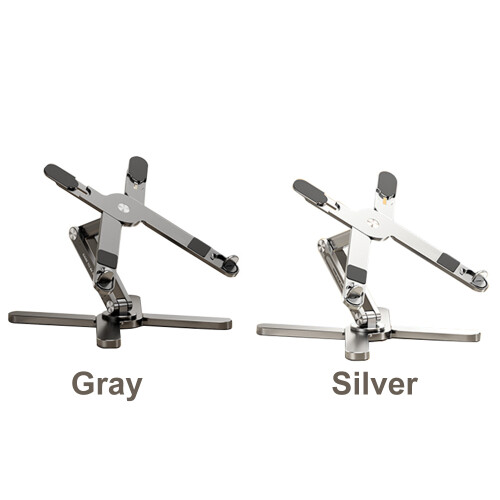 Laptop Stand 360 Rotating Metal Foldable 16" Ergonomic 2