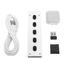 Wireless 2.4G Bluetooth USB Mini Gaming Keyboard 5 Keys Customized