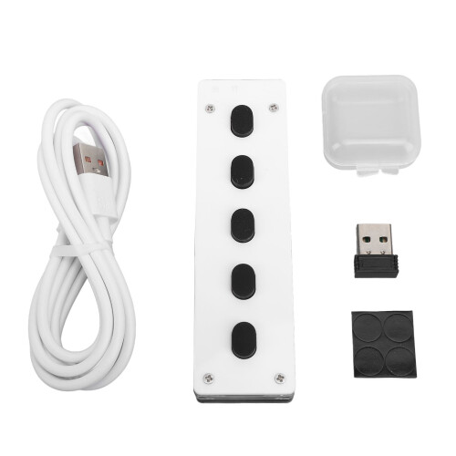 Wireless 2.4G Bluetooth USB Mini Gaming Keyboard 5 Keys Customized