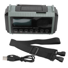 Emergency Radio FM AM SW WX Solar Hand Crank 10000mAh LED Flashlight