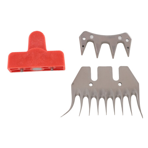 Stainless Steel 9 Curved 4 Teeth Sheep Shears Blades Replacement 2
