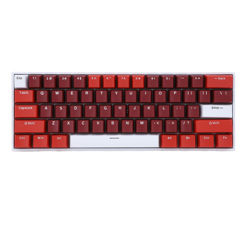 61 Key Mechanical Keyboard 60% Blue Switch RGB Backlit Wireless Type C 1