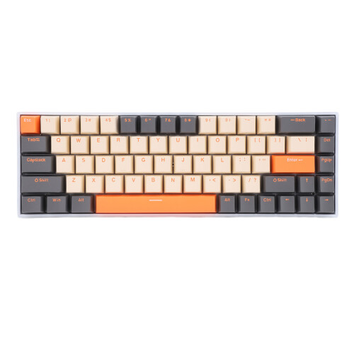 68 Keys Mechanical Keyboard RGB Backlit Red Switch Wireless Type C 1