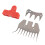Stainless Steel 9 Curved 4 Teeth Sheep Shears Blades Replacement 4