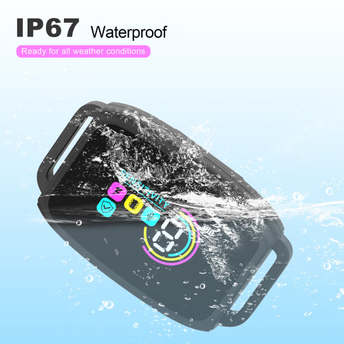 Anti-Barking Collar Beep Vibration IP67 Waterproof 15D 8-120LBS 2