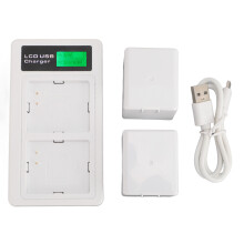 Dual Battery Charger LCD 2 Pack for Pro Camera VMC4030 VMS4230 VMS4430