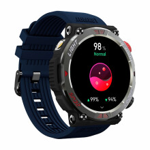LOKMAT ZEUS 5 PRO Sports Smart Watch Bluetooth Flashlight Compass Navy