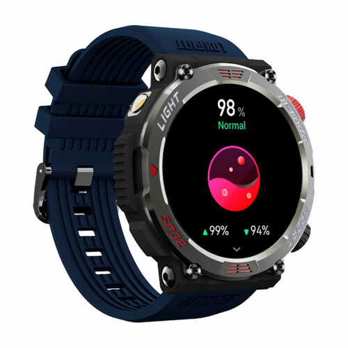 LOKMAT ZEUS 5 PRO Sports Smart Watch Bluetooth Flashlight Compass Navy