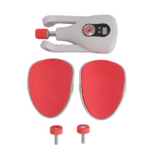 (Grey) Pelvic Hip Trainer Nylon EVA Pad Adjustable Resistance Grey