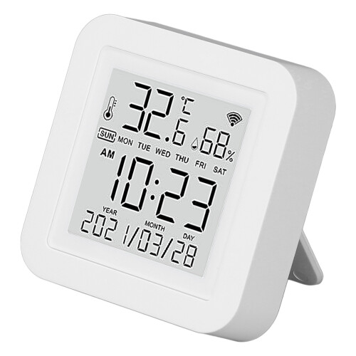 Smart Home Temperature Humidity Sensor 2.4GHZ Wireless Hygrometer LED 2