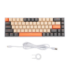 68 Key Mechanical Keyboard Blue Switch RGB Backlit Wireless Bluetooth
