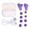 (Purple) Heart Shaped Wireless Earbuds Bluetooth 5.3 HIFI Purple Light 1