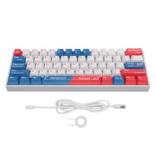 61 Keys Mechanical Gaming Keyboard 2.4G Wireless RGB Red Switch Type C