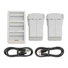 (3 Way Charging Manager) 3850mAh 7.38V Drone Battery 2Pcs with Charger for Mini 3/3Pro/4/4Pro
