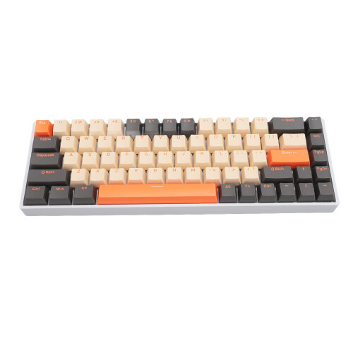 68 Key Mechanical Keyboard Blue Switch RGB Backlit Wireless Bluetooth 1