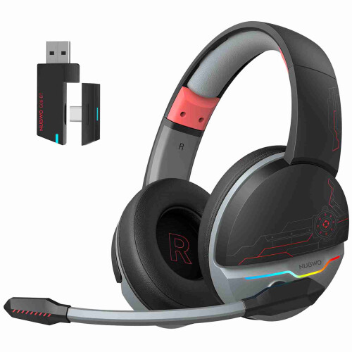 Wireless Gaming Headset 1200mAh Battery Headphones
