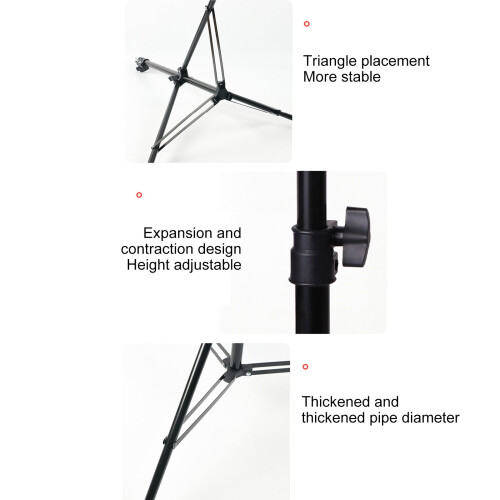 Universal Projector Tripod Stand 1/4" Adjustable Height 1