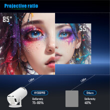HY300PRO Mini Projector 1280P Android 11 Auto Keystone 160ANSI Remote