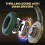 Gaming Headset Wireless Wired 1200mAh Battery Head Mounted 4