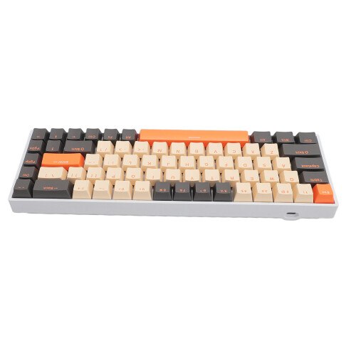 68 Key Mechanical Keyboard Blue Switch RGB Backlit Wireless Bluetooth 2