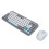 2.4G Bluetooth Wireless Keyboard Mouse Combo Quiet 84 Keys Ergonomic 4