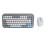 2.4G Bluetooth Wireless Keyboard Mouse Combo Quiet 84 Keys Ergonomic 2