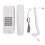 (White) Corded Phone Wall Mount ABS Landline Volume Control Redial White 1