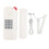 (White) Corded Phone Wall Mount Retro Landline Wired White 1