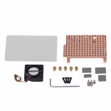 Heatsink Fan Kit for RasPi 5B 5V Single Cooling Fan Pure Copper