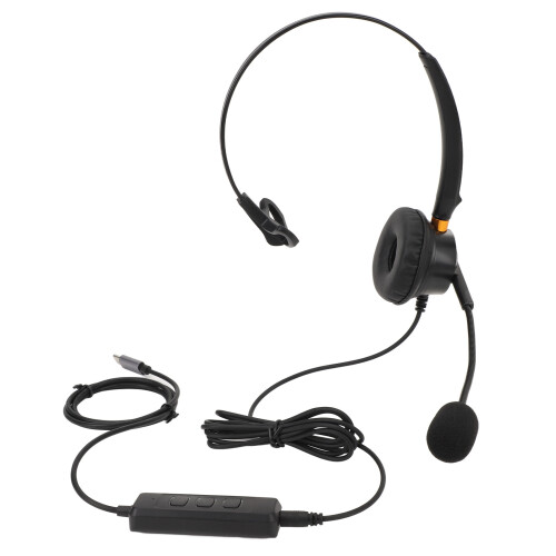 USB C to 3.5mm Noise Cancelling Headset Office Call Center 1