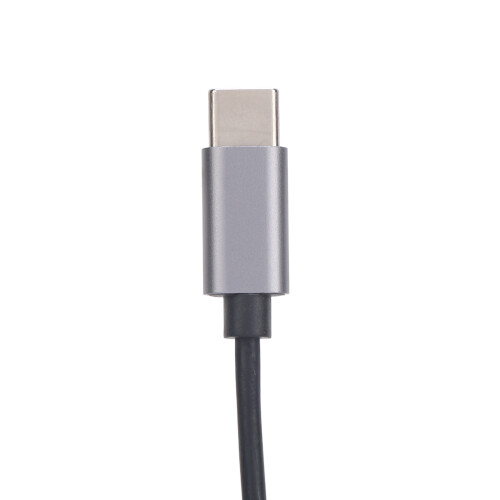 Telephone Headset Noise Cancelling Mic USB C to 3.5mm Black 1