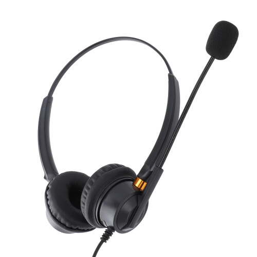 USB C to USB 3.5mm Noise Cancelling Office Telephone Headset 2