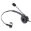 USB Noise Cancelling Headset Black Single Ear for PC Laptop Tablet 3