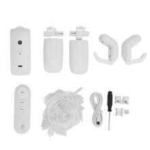 Smart Curtain Opener Quiet C Charging Remote Control Roman Rod