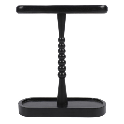 (Walnut) Wood Headphone Stand for Desk with Storage Base for ATH Black