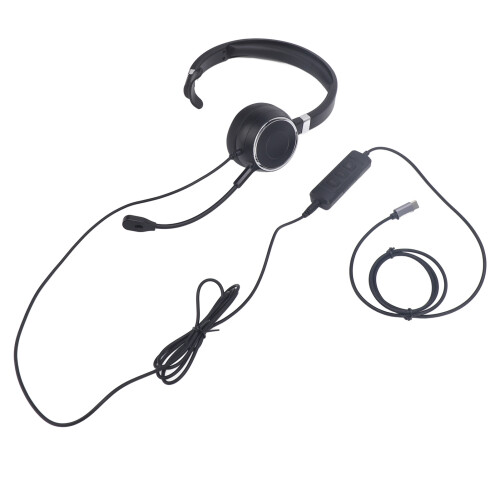 Single Ear Headset USB C to USB 3.5mm PC Laptop 2