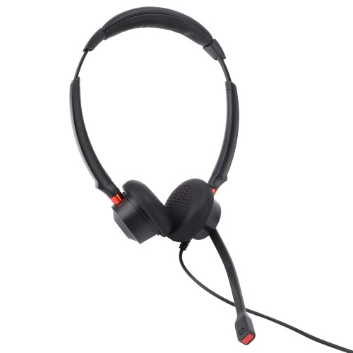 Professional Noise Cancelling Mic Binaural USB C to USB 3.5mm Headset 1
