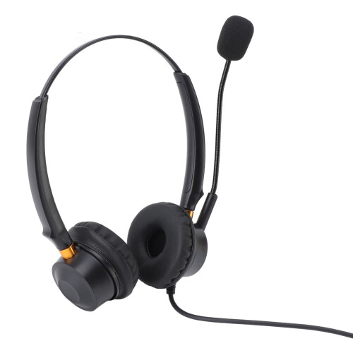 USB Phone Headset Adjustable Volume Mic for VOIP PC Laptop Tablet 2
