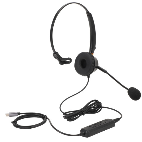 USB C to 3.5mm Noise Cancelling Headset Office Call Center 2