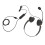 USB Dual Ear Headset Noise Cancelling Volume Adjustable Black 2