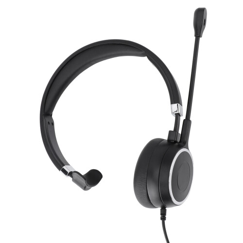 USB Monaural Phone Headset USB to USB C 3.5mm Mic for VOIP PC 2