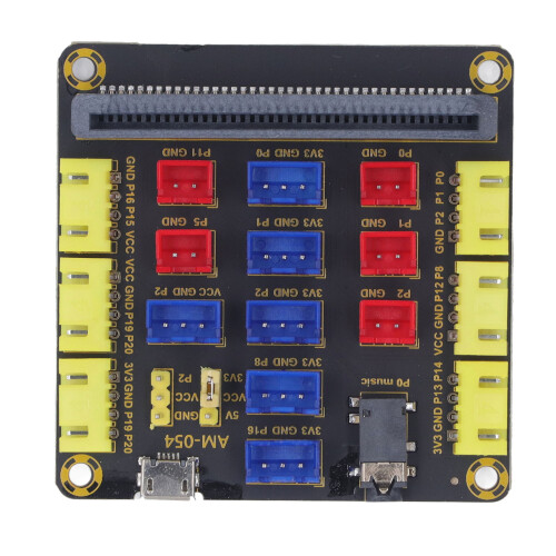 Microbit B Type Expansion Board Micro USB Power 3.5mm Sound 3.3~5.5V