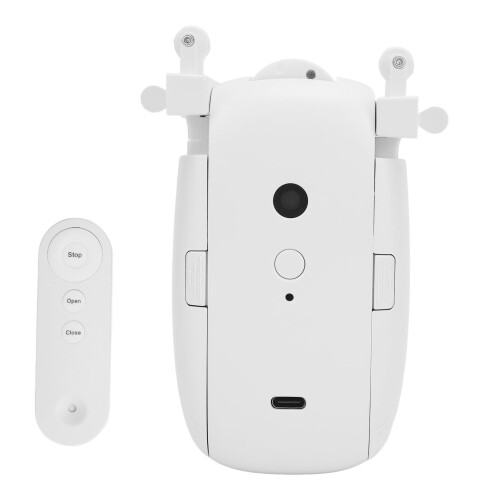 Smart Curtain Opener Quiet C Charging Remote Control Roman Rod 1