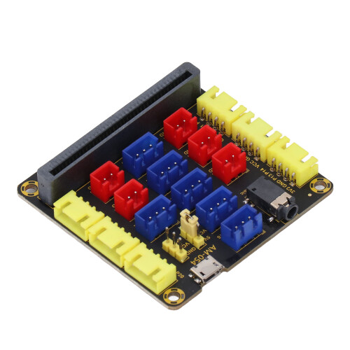 Microbit B Type Expansion Board Micro USB Power 3.5mm Sound 3.3~5.5V 1