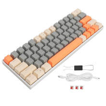 63 Keys Mechanical Gaming Keyboard Red Switch RGB Backlit Compact